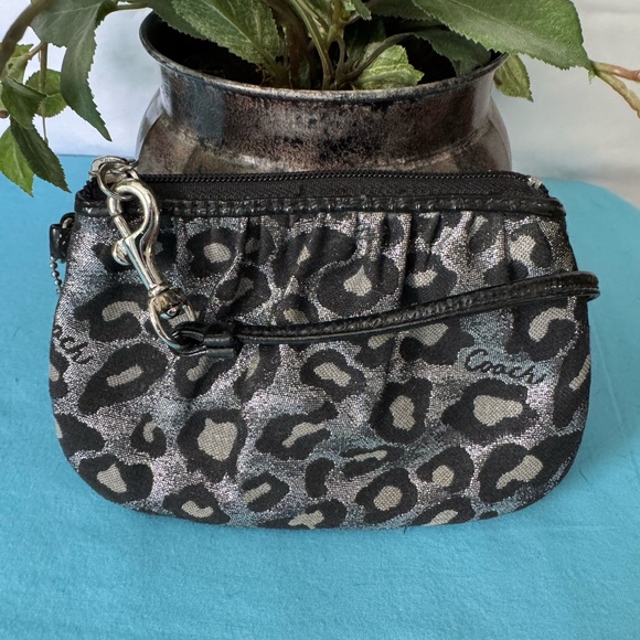 Coach Handbags - Coach EUC Ocelot wristlet